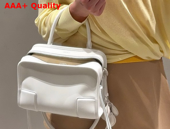 Loewe Small Amazona 180 Bag in White Soft Calfskin Replica