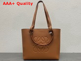 Loewe Small Anagram Tote in Tan Classic Calfskin Replica