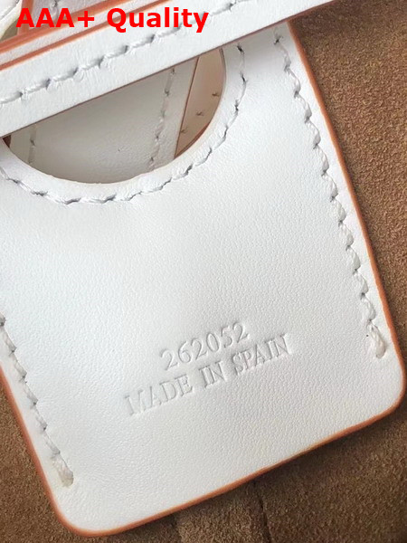 Loewe Small Balloon Bag in Anagram Jacquard and Calfskin Ecru and Tan Replica