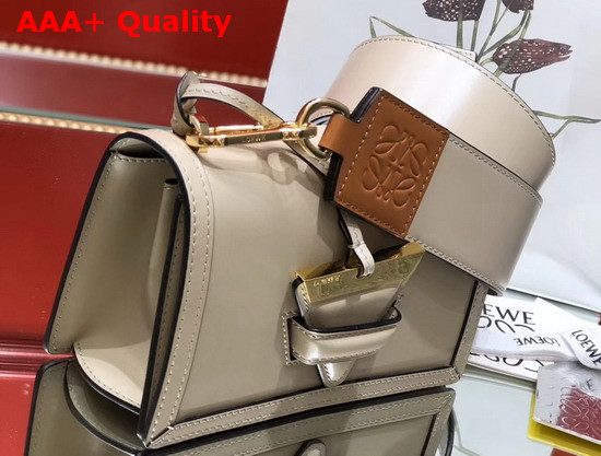 Loewe Small Barcelona Bag in Beige Boxcalf Replica