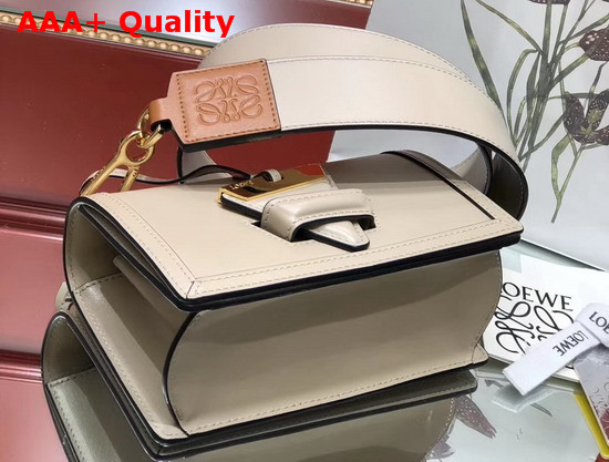 Loewe Small Barcelona Bag in Beige Boxcalf Replica