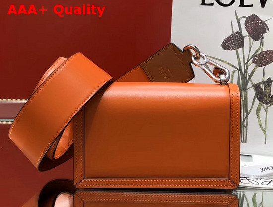 Loewe Small Barcelona Bag in Orange Boxcalf Replica