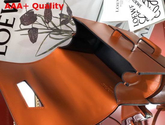 Loewe Small Barcelona Bag in Orange Boxcalf Replica