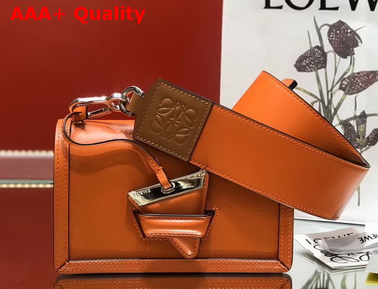 Loewe Small Barcelona Bag in Orange Boxcalf Replica