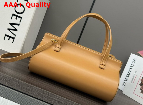 Loewe Small Clasp Bag in Tan Calfskin Replica