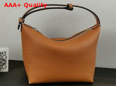 Loewe Small Cubi Bag in Tan Smooth Calfskin Replica