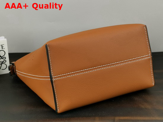 Loewe Small Cubi Bag in Tan Smooth Calfskin Replica