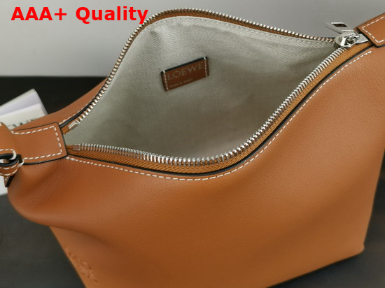 Loewe Small Cubi Bag in Tan Smooth Calfskin Replica