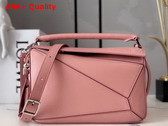 Loewe Small Featherlight Puzzle Bag in Blush Nappa Lambskin Replica