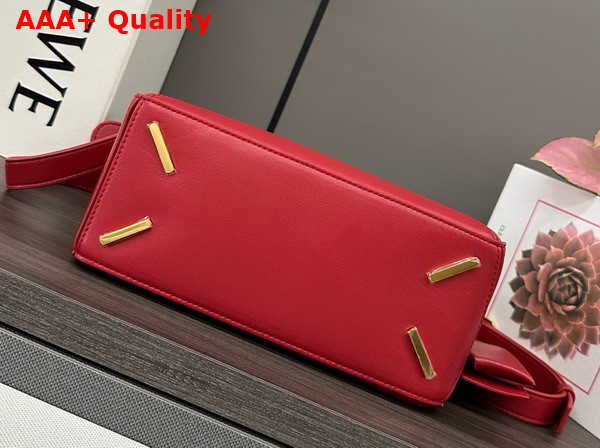 Loewe Small Featherlight Puzzle Bag in Burnt Red Nappa Lambskin Replica