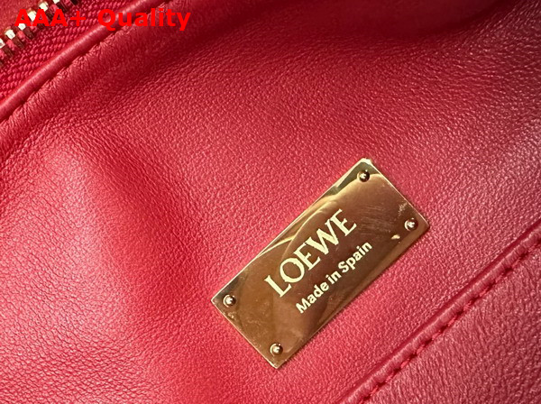 Loewe Small Featherlight Puzzle Bag in Burnt Red Nappa Lambskin Replica
