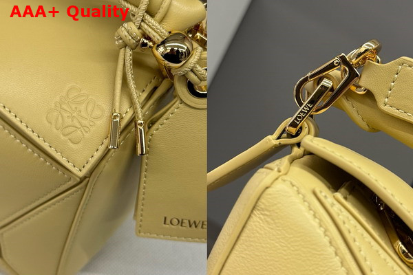 Loewe Small Featherlight Puzzle Bag in Dark Butter Nappa Lambskin Replica