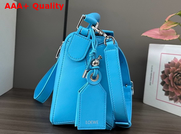 Loewe Small Featherlight Puzzle Bag in Light Blue Nappa Lambskin Replica