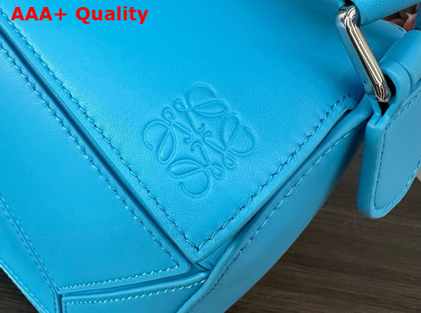 Loewe Small Featherlight Puzzle Bag in Light Blue Nappa Lambskin Replica