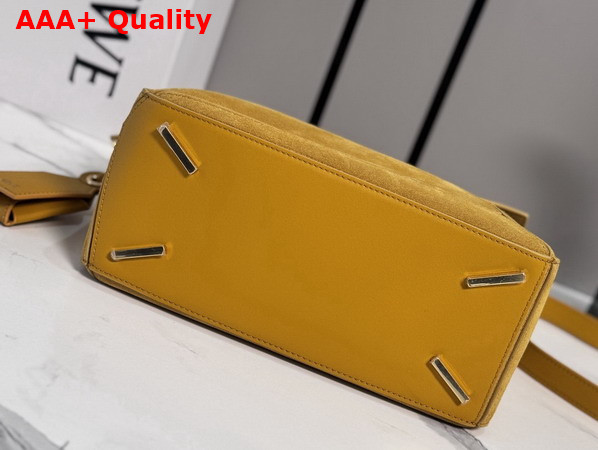 Loewe Small Featherlight Puzzle Bag in Suede Ochre Replica