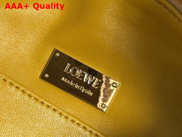 Loewe Small Featherlight Puzzle Bag in Suede Ochre Replica