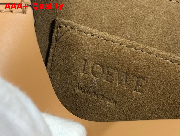 Loewe Small Gate Bag in Honey Soft Calfskin and Jacquard Replica
