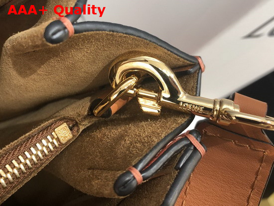 Loewe Small Gate Top Handle Bag in Orange Soft Grained Calf Leather Replica