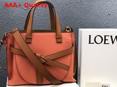 Loewe Small Gate Top Handle Bag in Orange Soft Grained Calf Leather Replica