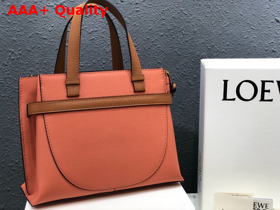 Loewe Small Gate Top Handle Bag in Orange Soft Grained Calf Leather Replica