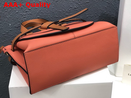 Loewe Small Gate Top Handle Bag in Orange Soft Grained Calf Leather Replica