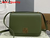 Loewe Small Goya Bag in Silk Calfskin Avocado Green Replica