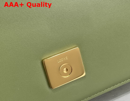 Loewe Small Goya Bag in Silk Calfskin Avocado Green Replica