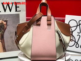 Loewe Small Hammock Bag in Classic Calfskin Peach Pink Milk Replica