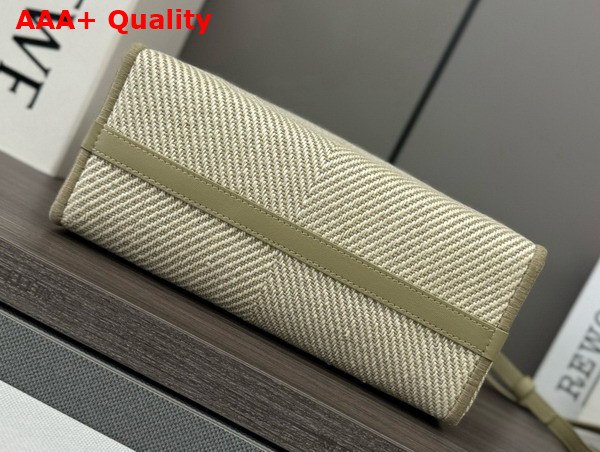 Loewe Small Loewe Font Tote in Jacquard Canvas Ecru Replica