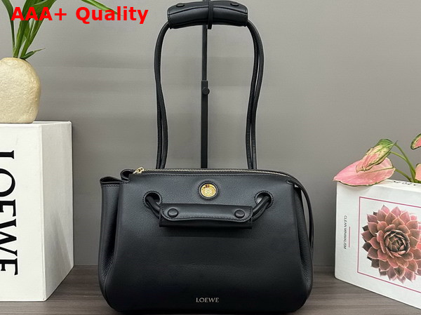 Loewe Small Madrid Bag in Supple Calfskin Black Replica