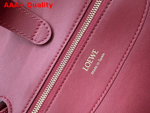Loewe Small Madrid Bag in Supple Calfskin Burnt Red Replica