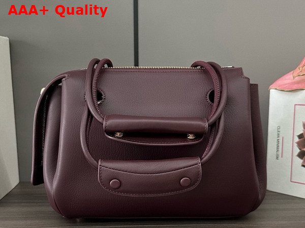 Loewe Small Madrid Bag in Supple Calfskin Dark Burgundy Replica