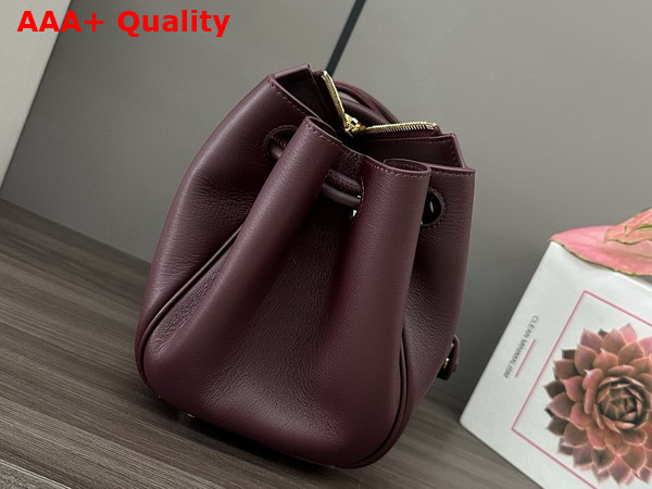 Loewe Small Madrid Bag in Supple Calfskin Dark Burgundy Replica