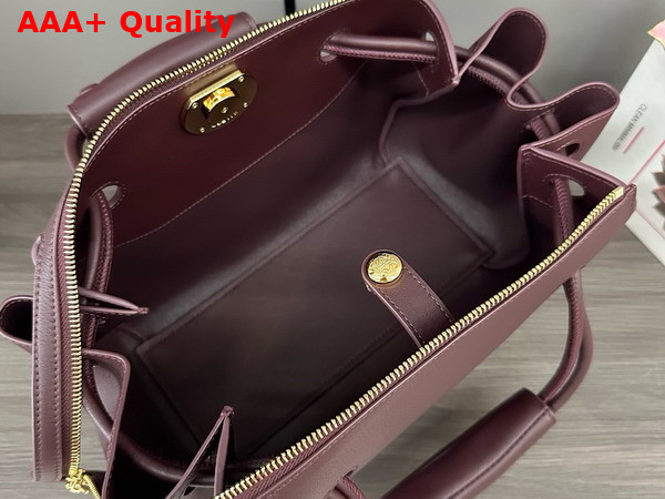 Loewe Small Madrid Bag in Supple Calfskin Dark Burgundy Replica