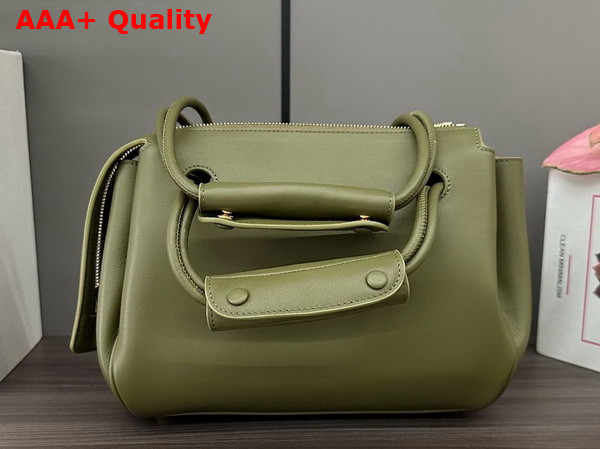 Loewe Small Madrid Bag in Supple Calfskin Olive Replica