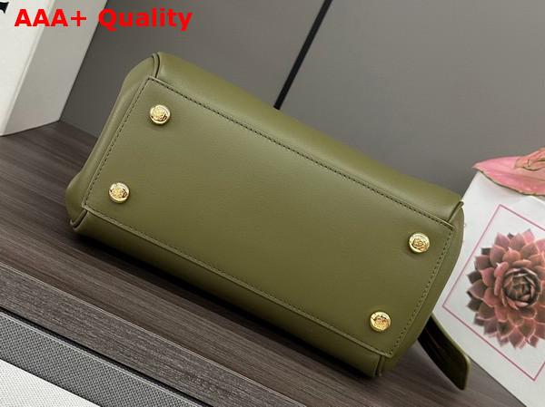 Loewe Small Madrid Bag in Supple Calfskin Olive Replica