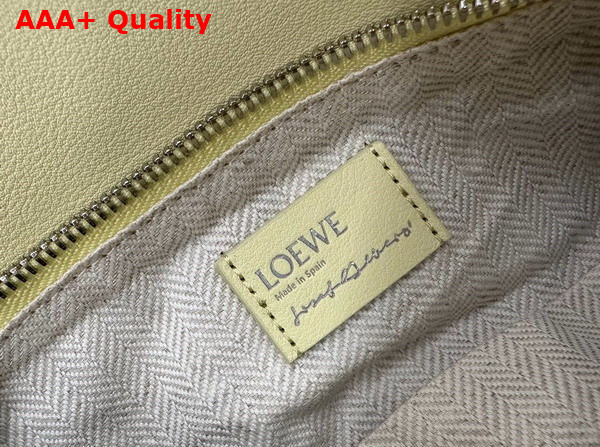 Loewe Small Puzzle Bag Light Yellow and Grey Classic Calfskin Replica