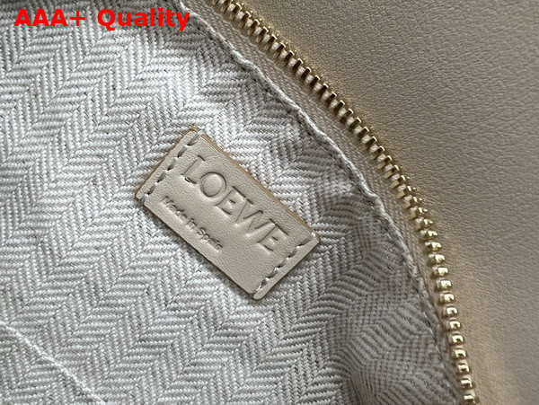 Loewe Small Puzzle Bag in Classic Calfskin Angora Dusty Beige Gold Replica