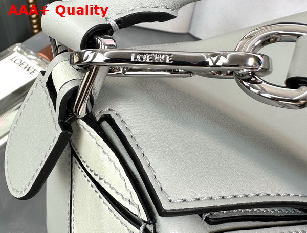 Loewe Small Puzzle Bag in Classic Calfskin Ash Grey Light Celadon Replica