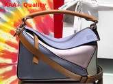 Loewe Small Puzzle Bag in Classic Calfskin Blueberry Kaolin Replica