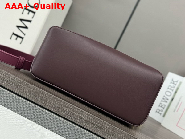 Loewe Small Puzzle Bag in Classic Calfskin Burgundy and Dark Burgundy Replica