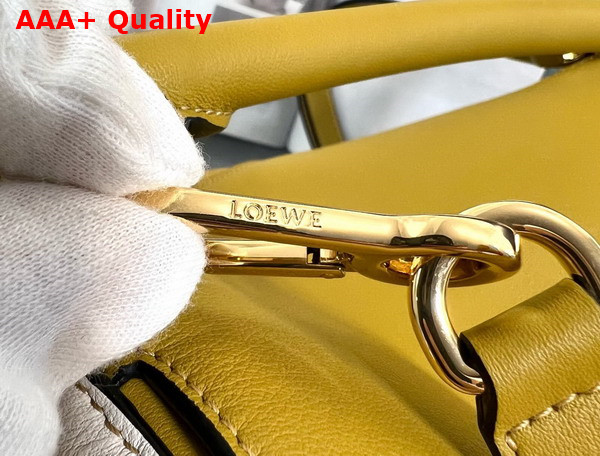 Loewe Small Puzzle Bag in Classic Calfskin Ochre Soft White Replica