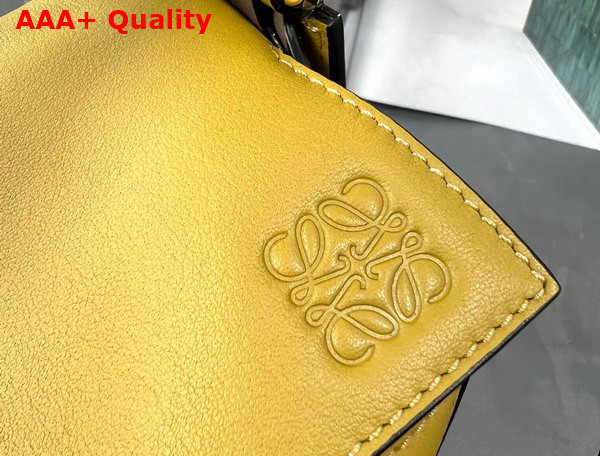 Loewe Small Puzzle Bag in Classic Calfskin Ochre Soft White Replica