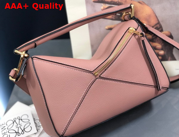 Loewe Small Puzzle Bag in Dusty Pink Soft Grained Calfskin Replica