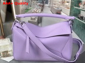 Loewe Small Puzzle Bag in Light Mauve Soft Grained Calfskin Replica