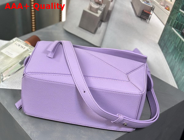 Loewe Small Puzzle Bag in Light Mauve Soft Grained Calfskin Replica