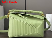 Loewe Small Puzzle Bag in Light Pear Calfskin with Overlapped Panels Replica