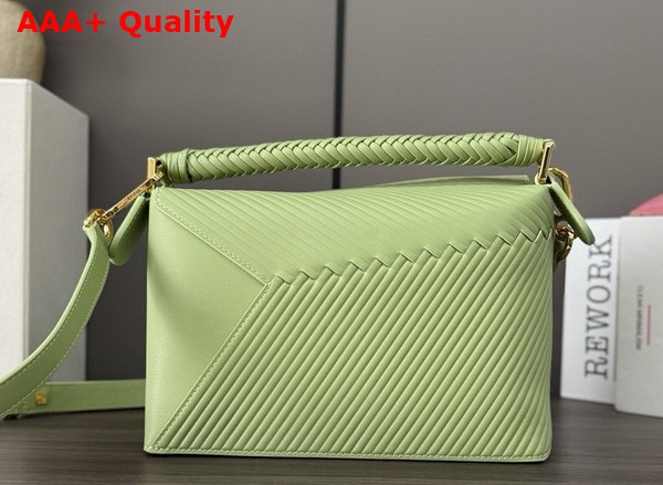 Loewe Small Puzzle Bag in Light Pear Calfskin with Overlapped Panels Replica