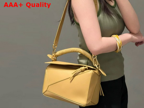 Loewe Small Puzzle Bag in Mellow Calfskin Sahara Replica