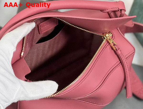 Loewe Small Puzzle Bag in Plumrose Satin Calfskin Replica